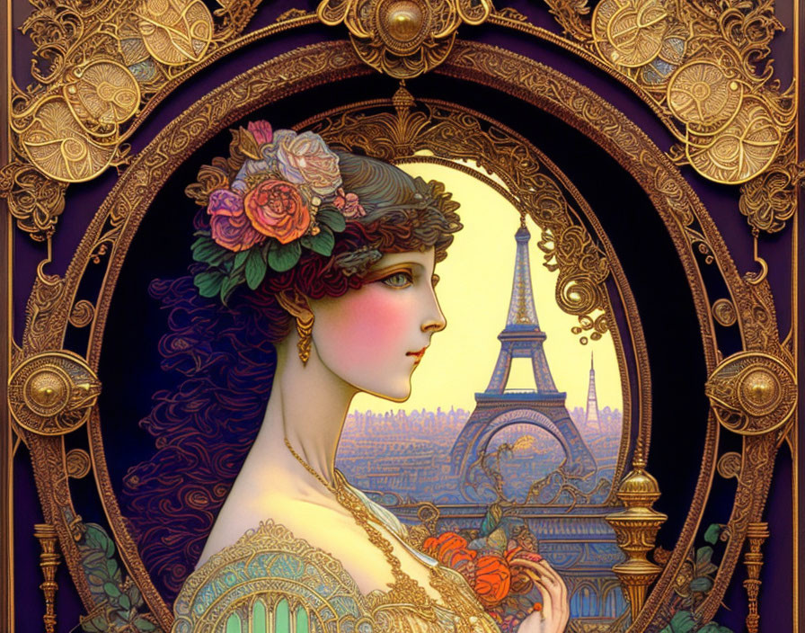 Paris Framed by Art Nouveau
