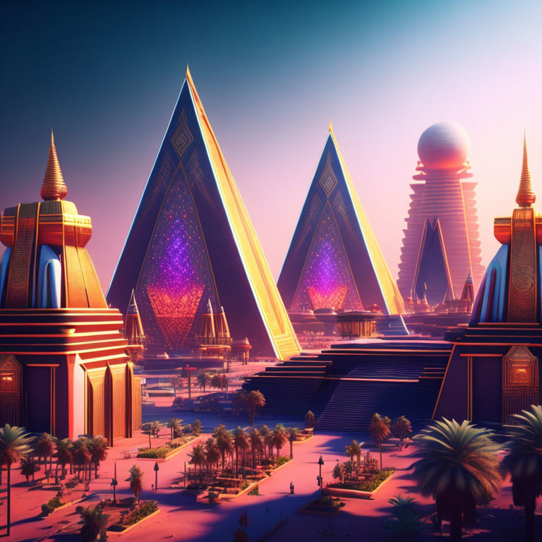 The big future city Egypt, Piramids