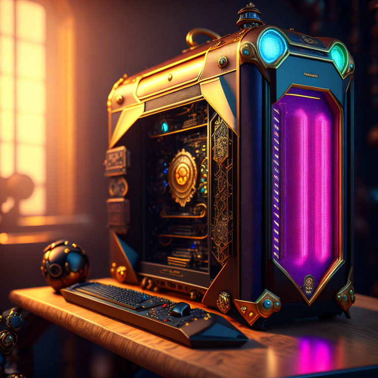 GAMERS PC COMPUTER IN STEAMPUNK STYLE:) ?!