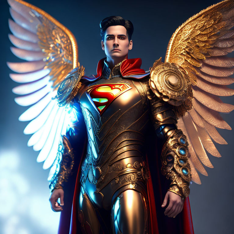 Steampunk angel Superman 