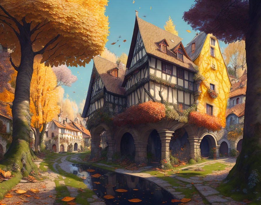autumn town
