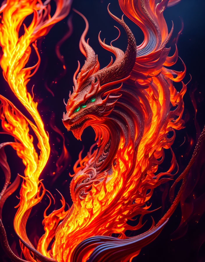 SALAMANDER Elemental of FIRE Dragonlike