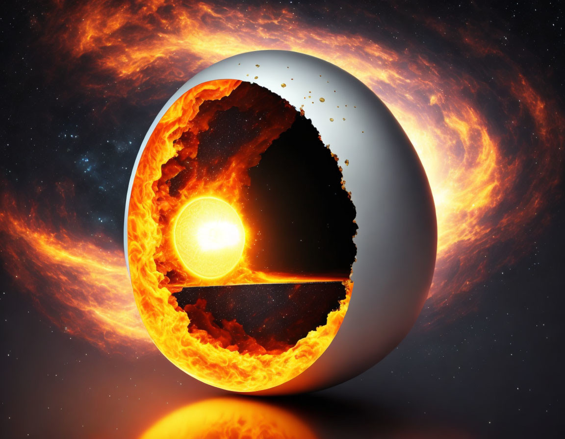  heavenly faastic fiery egg of time inside which i
