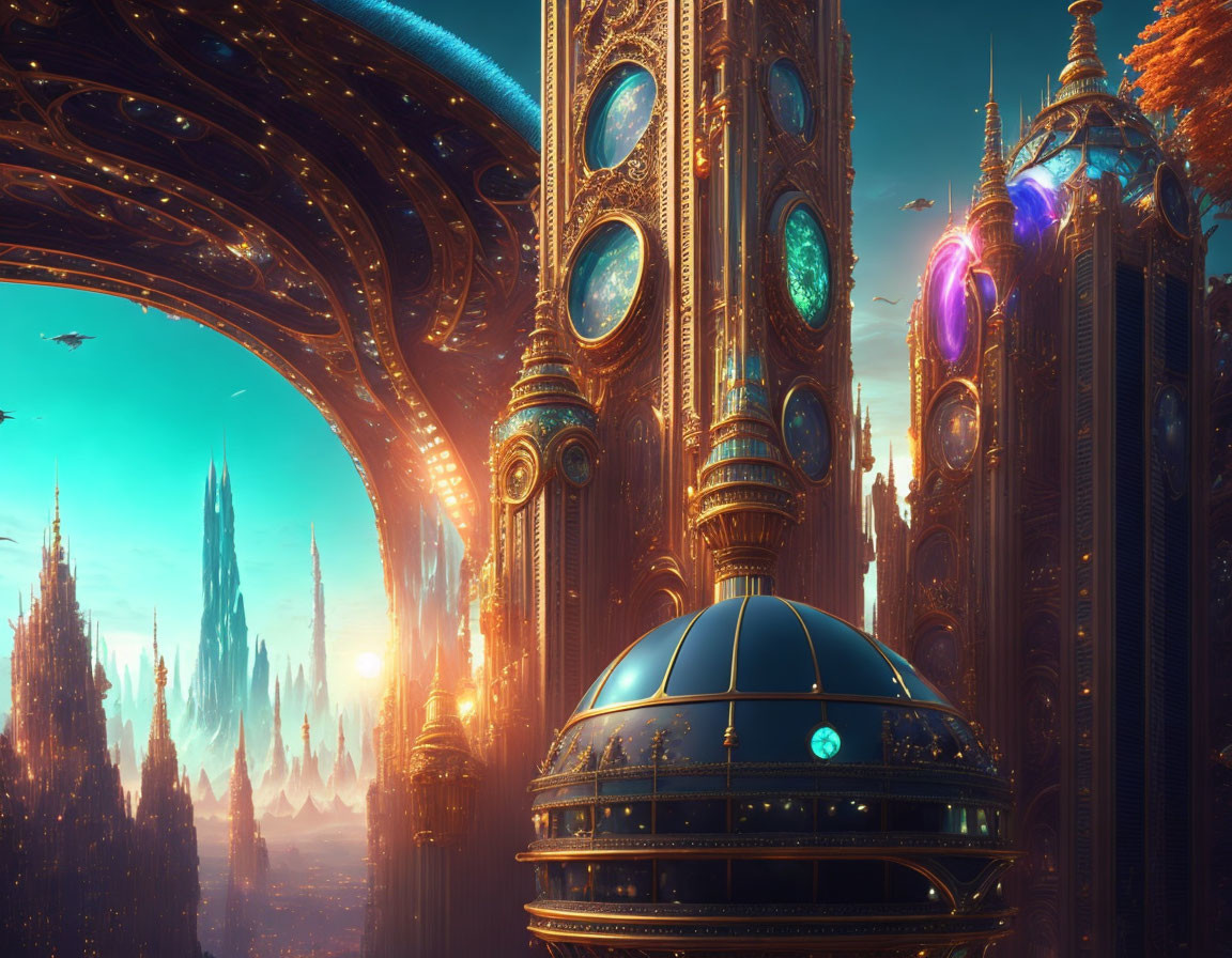 fantasy fantastic city in the time machine
