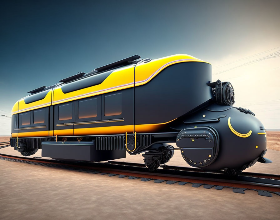 Fusion Train crossing desert