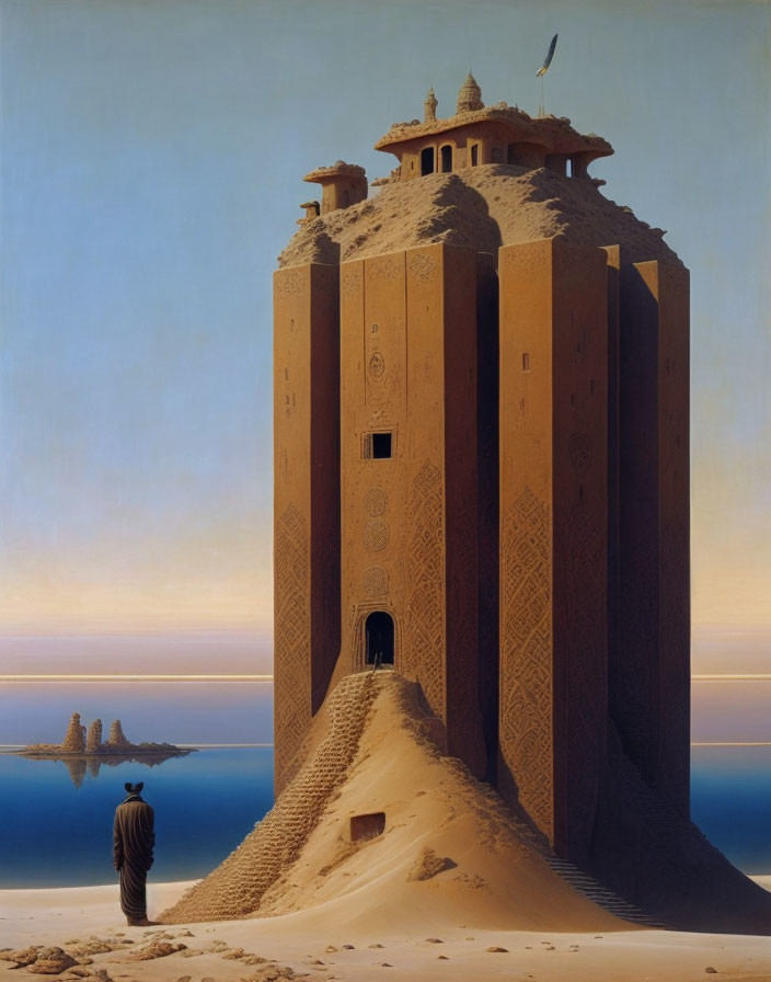 Babylonian tower of sand