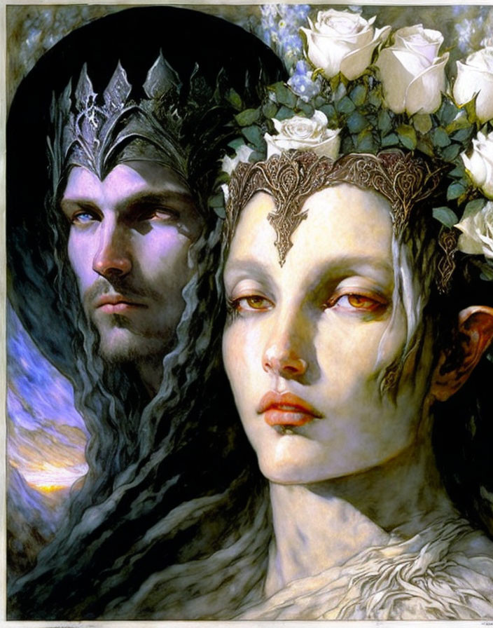 Morgoth and elvish girl