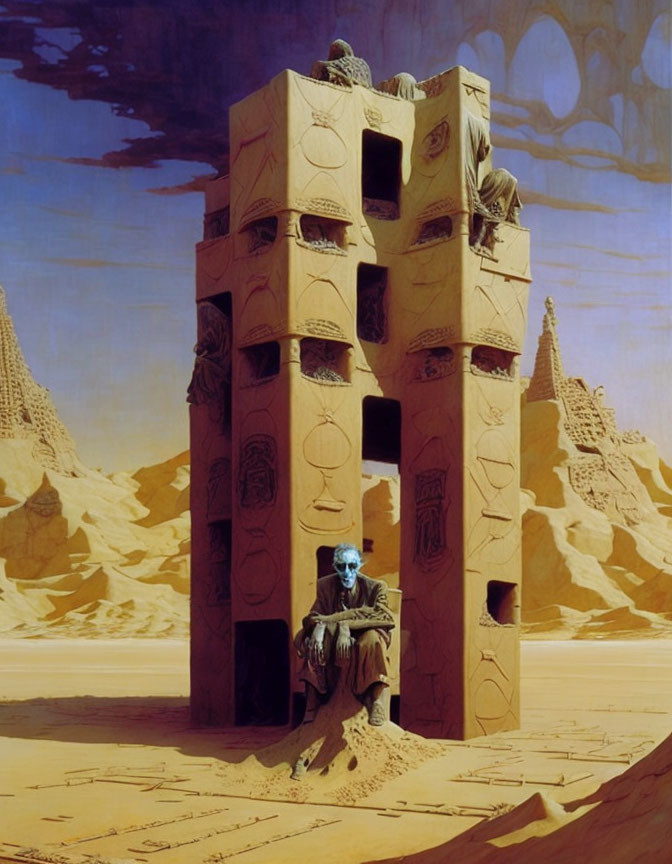 Babylonian tower of sand