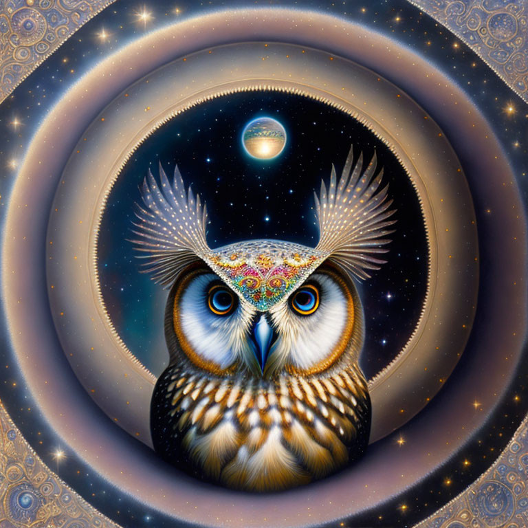 Sacred owl of wisdom