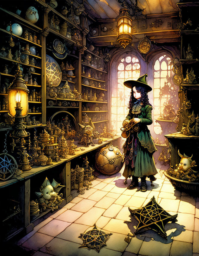 Steampunk witch's playroom