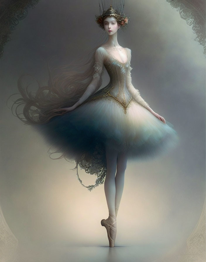  Beautiful illustration of a gorgeous dancing ball