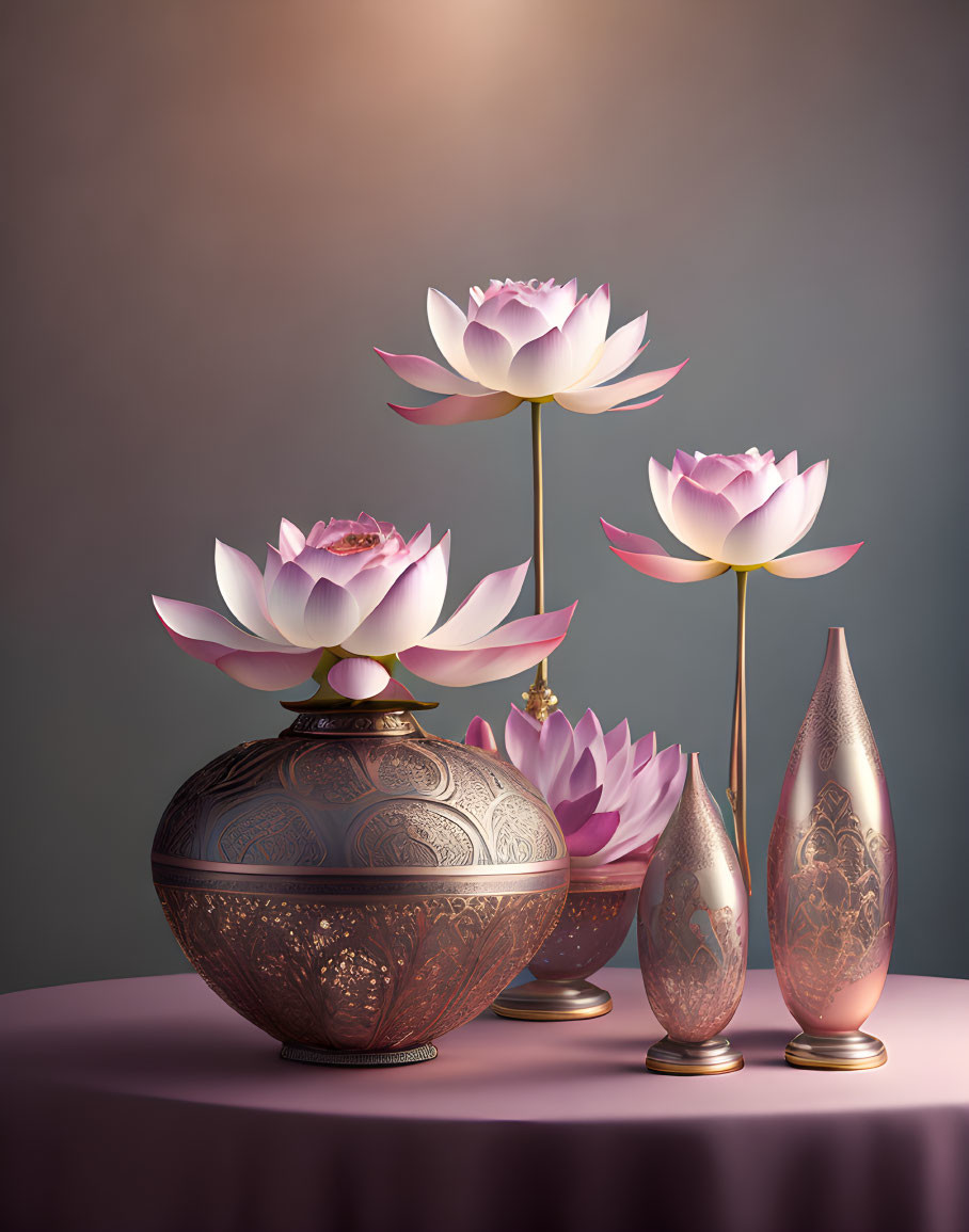 Lotus in Vase