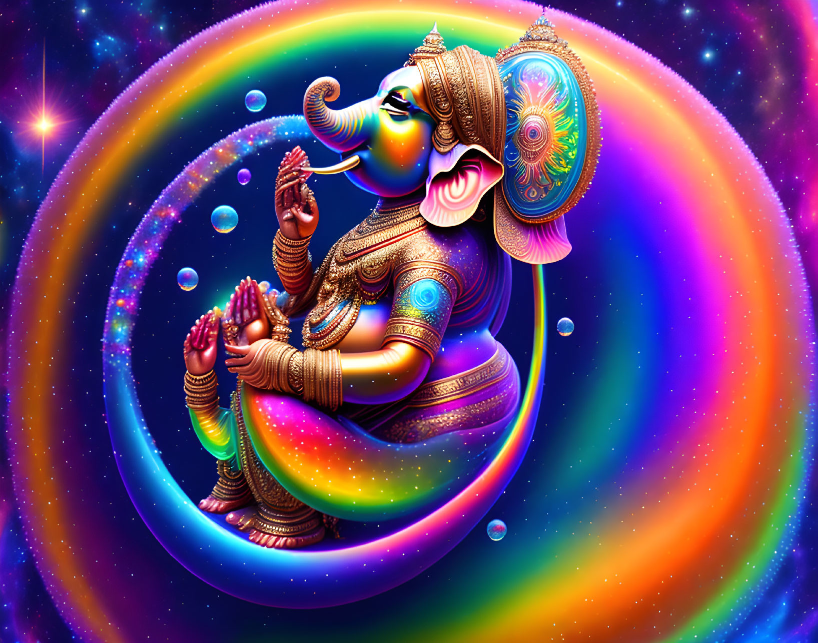 Ganesha in space