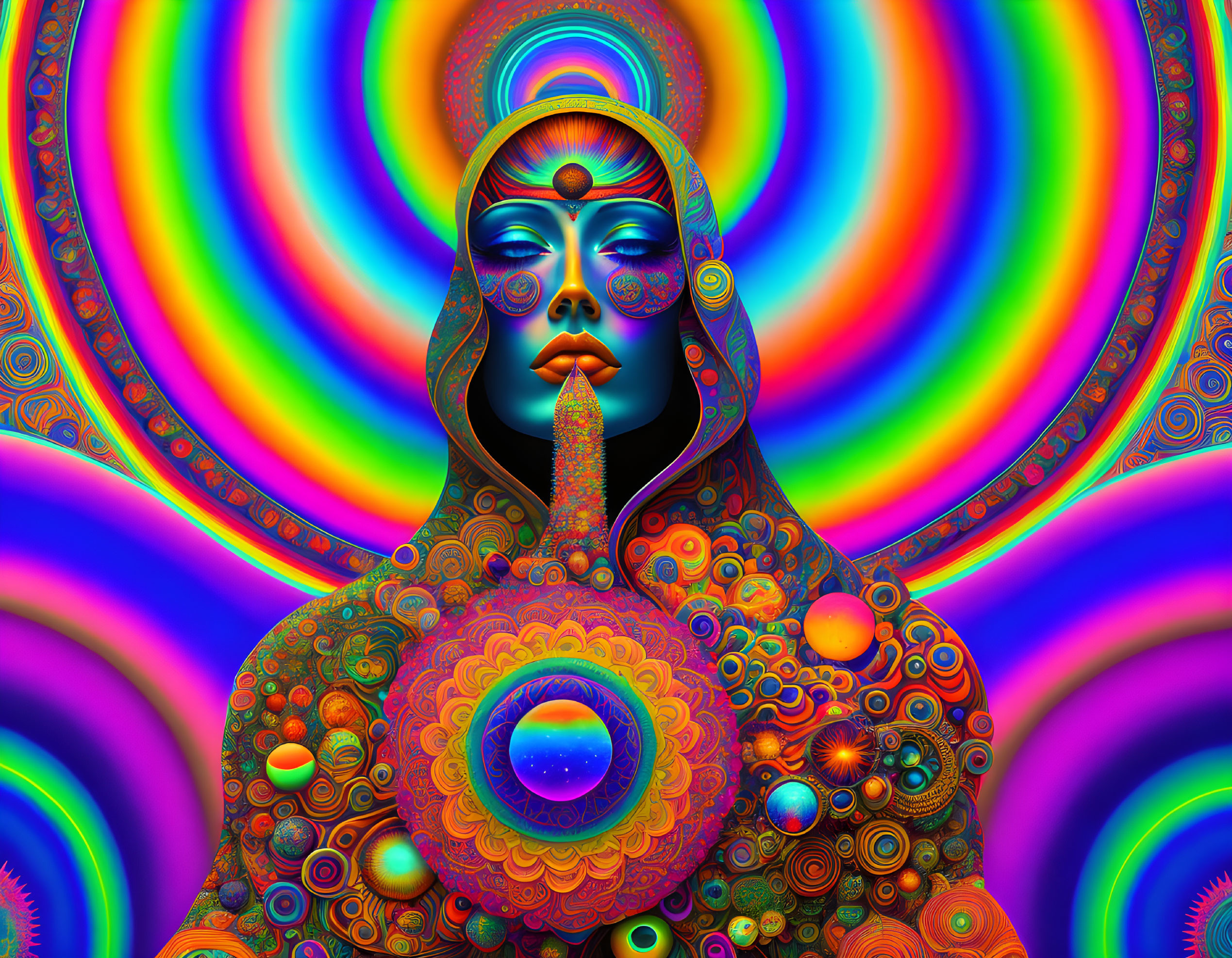 Psychedelic woman 