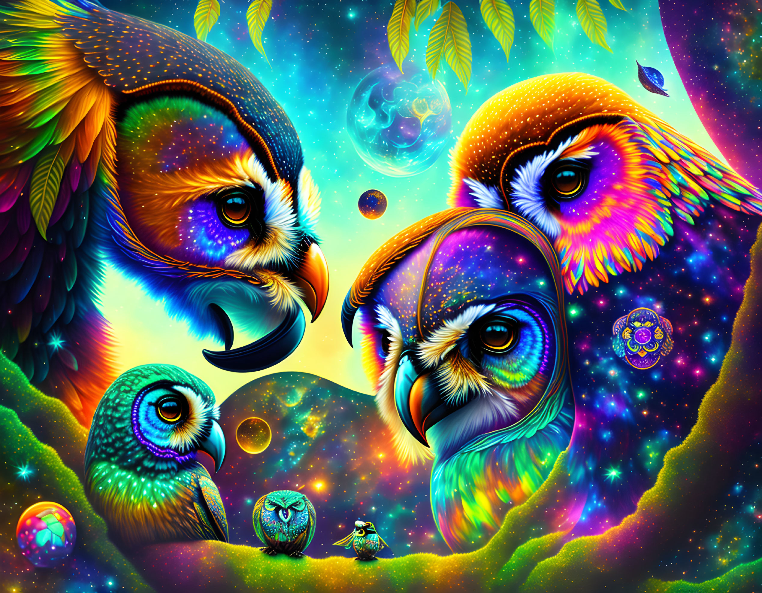 Another Form of Psychedelic Owls 