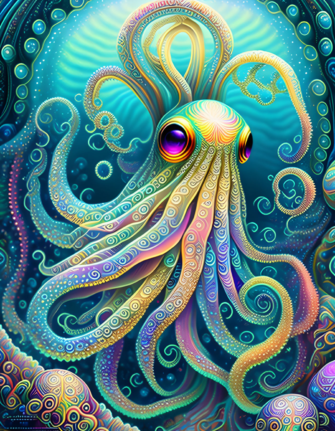 Psychedelic Octopus 