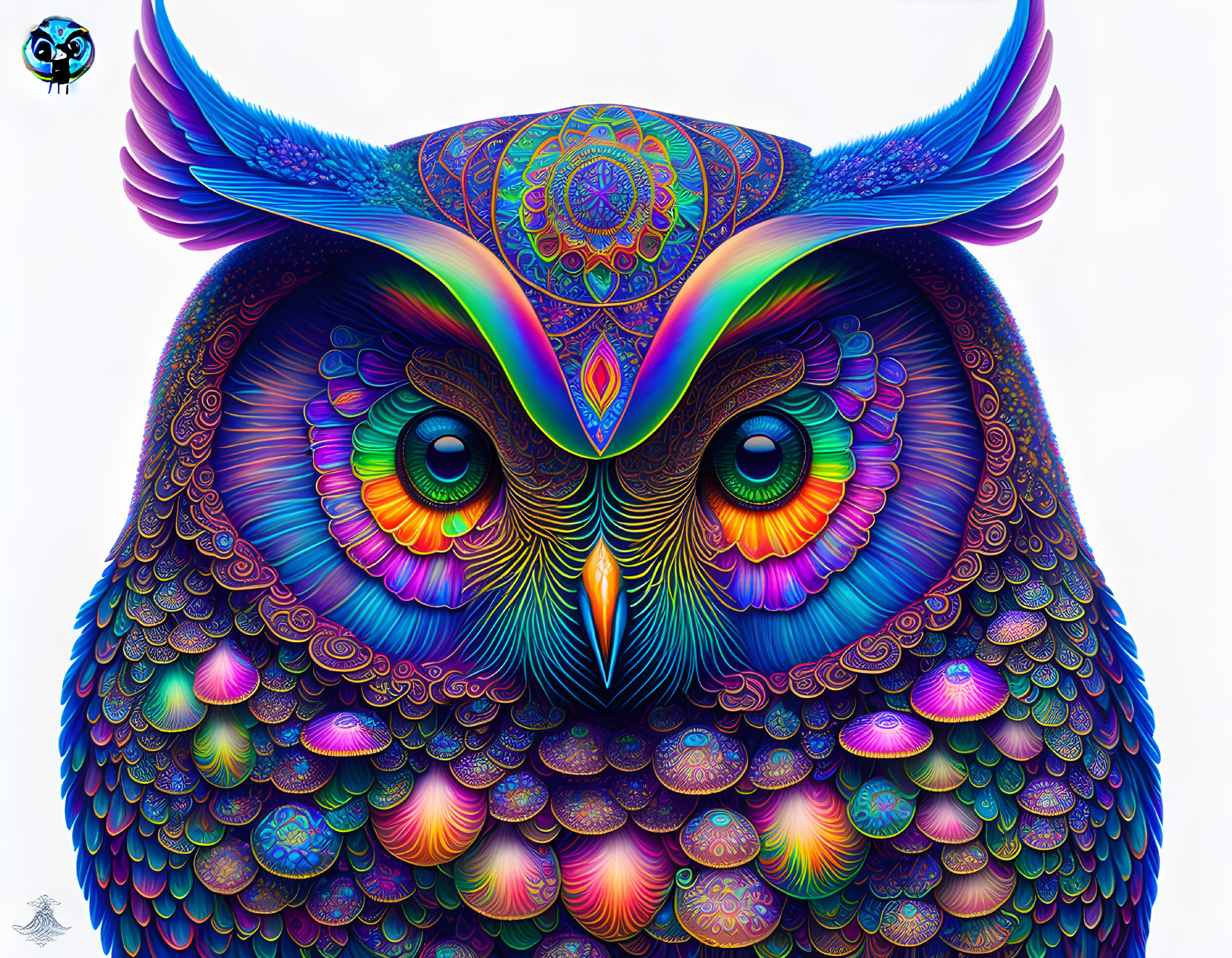 Psychedelic owl #2