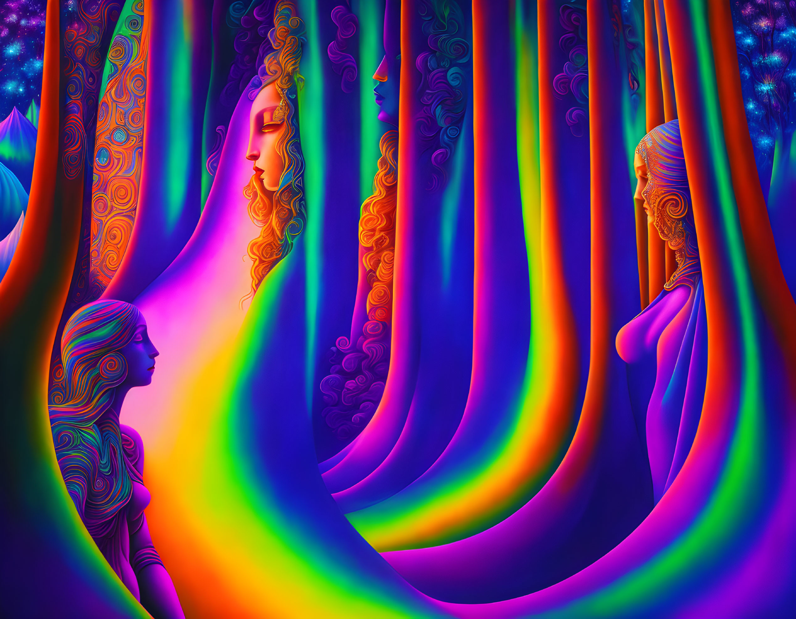 Psychedelic lady