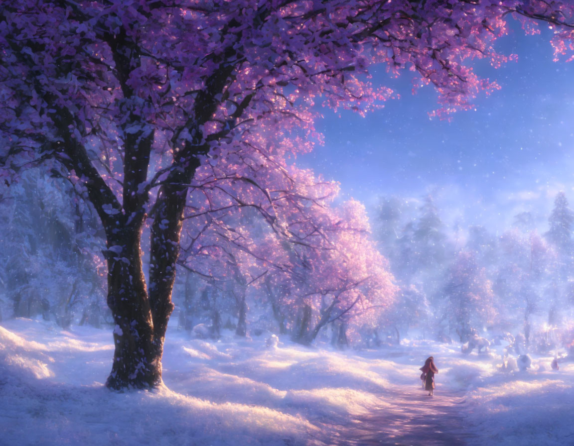 sakura in winter