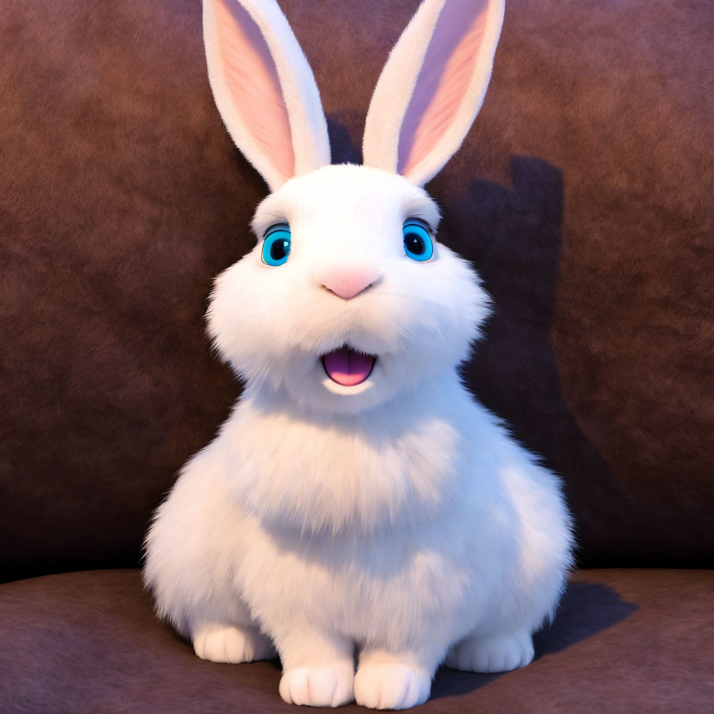 Fluffy surprised Rabbit