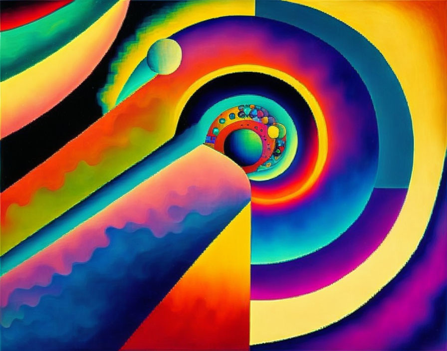 Colorful Swirling Patterns in Abstract Art
