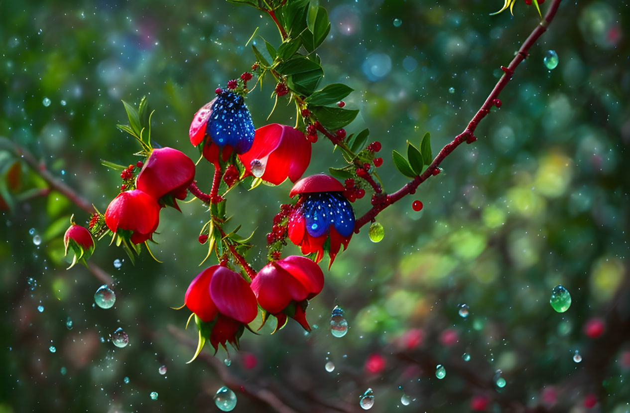 a bunch of red berries 