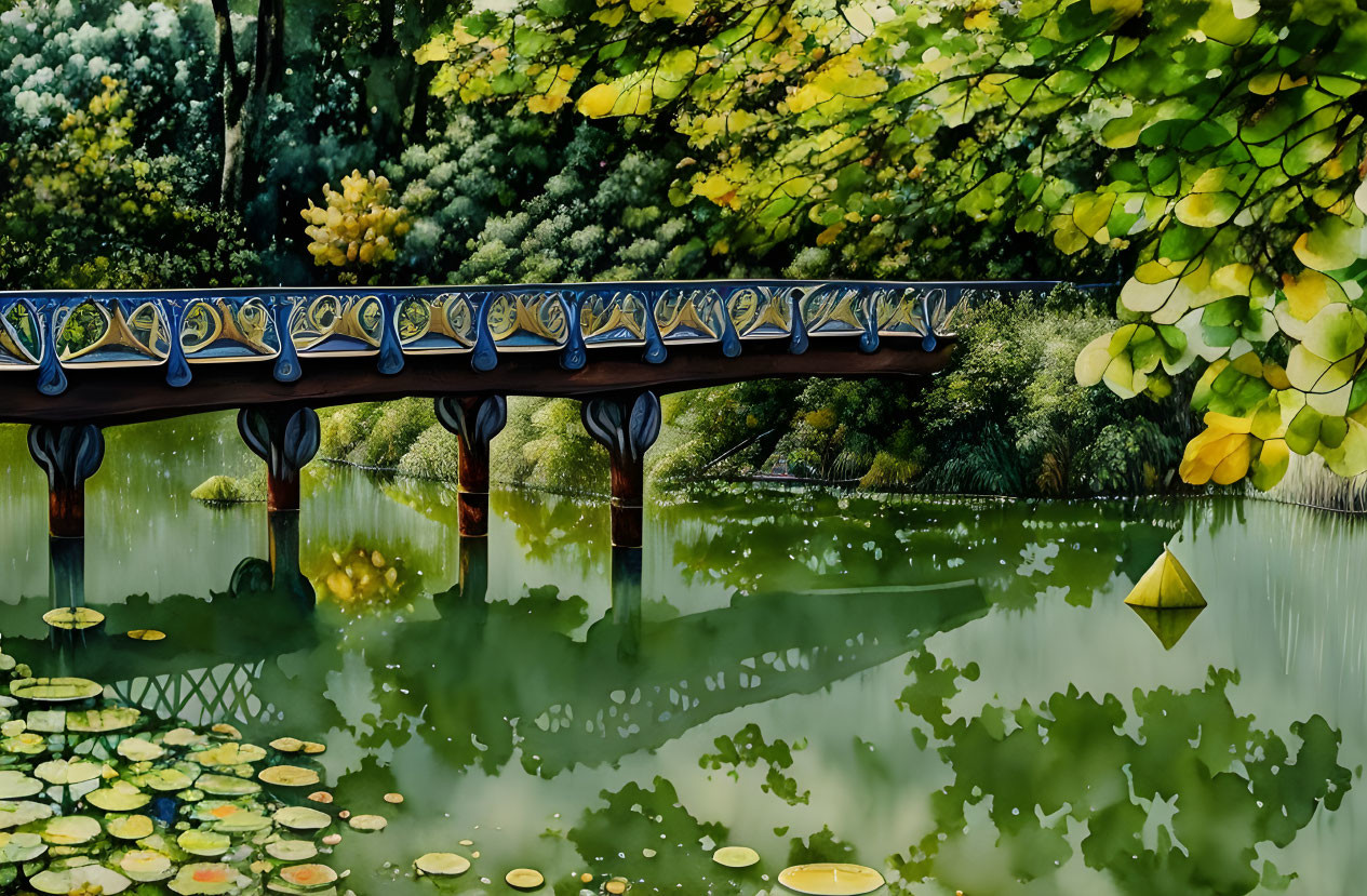 bridge on a lake