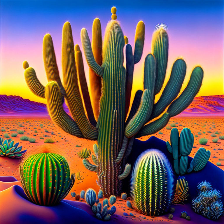 A cactus patch