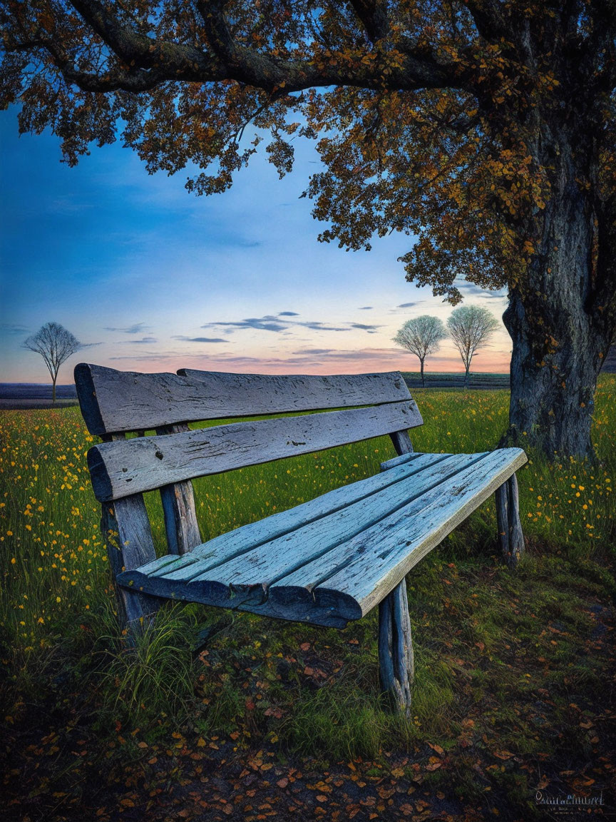 Bench in the Nature