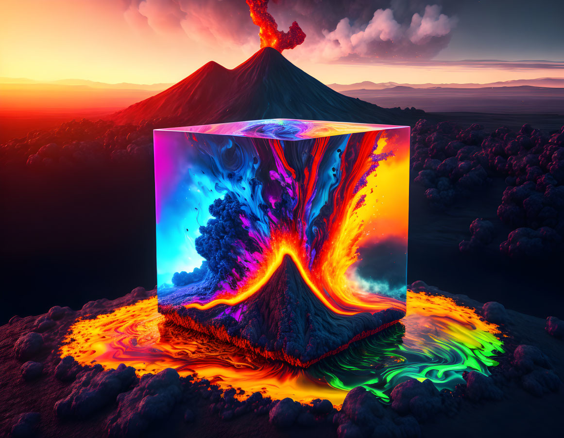 Explode in a cube