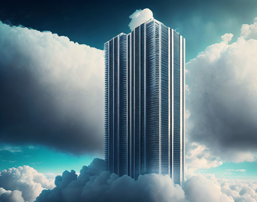 Very High Building in the Clouds