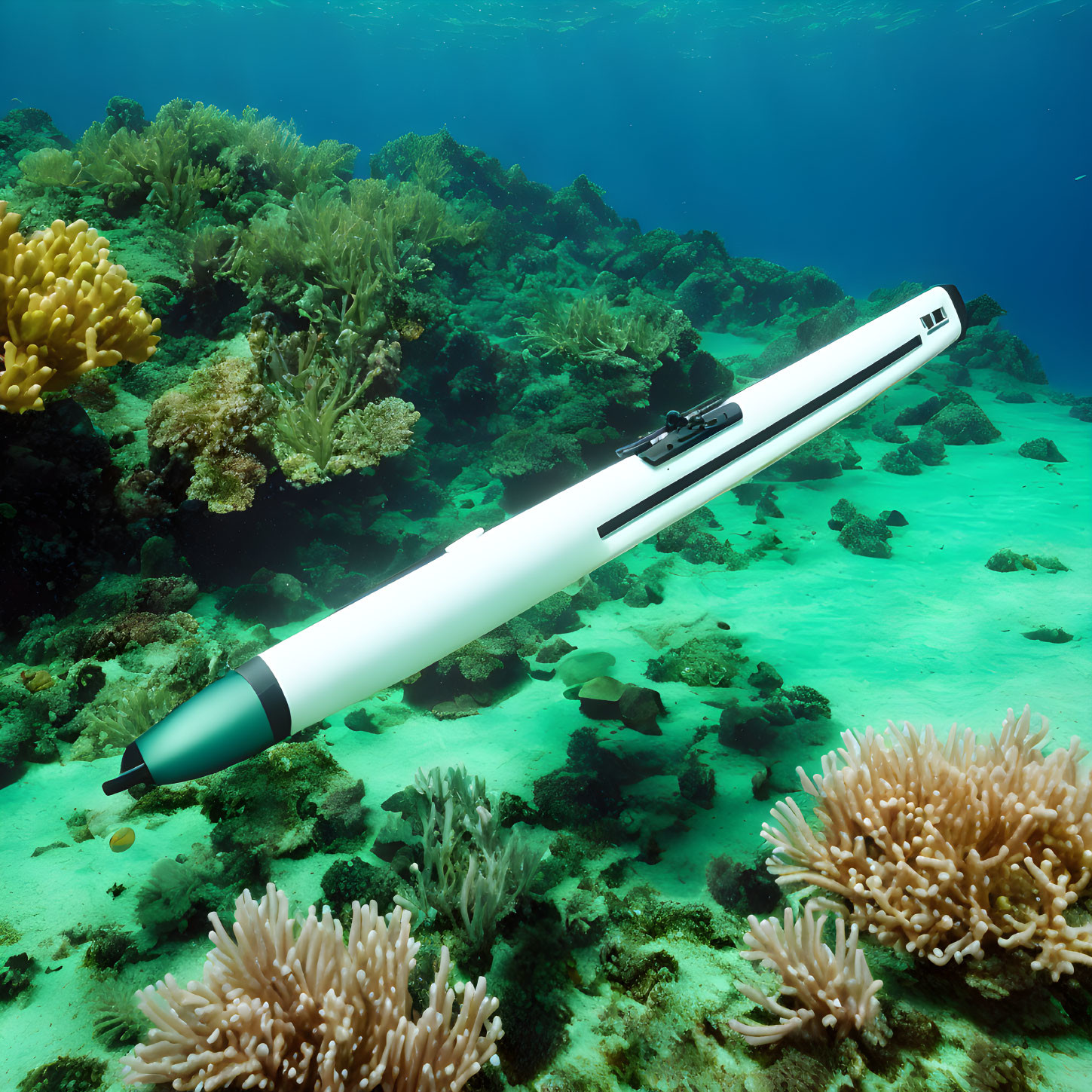 Large Pen Featuring Underwater Coral Scene