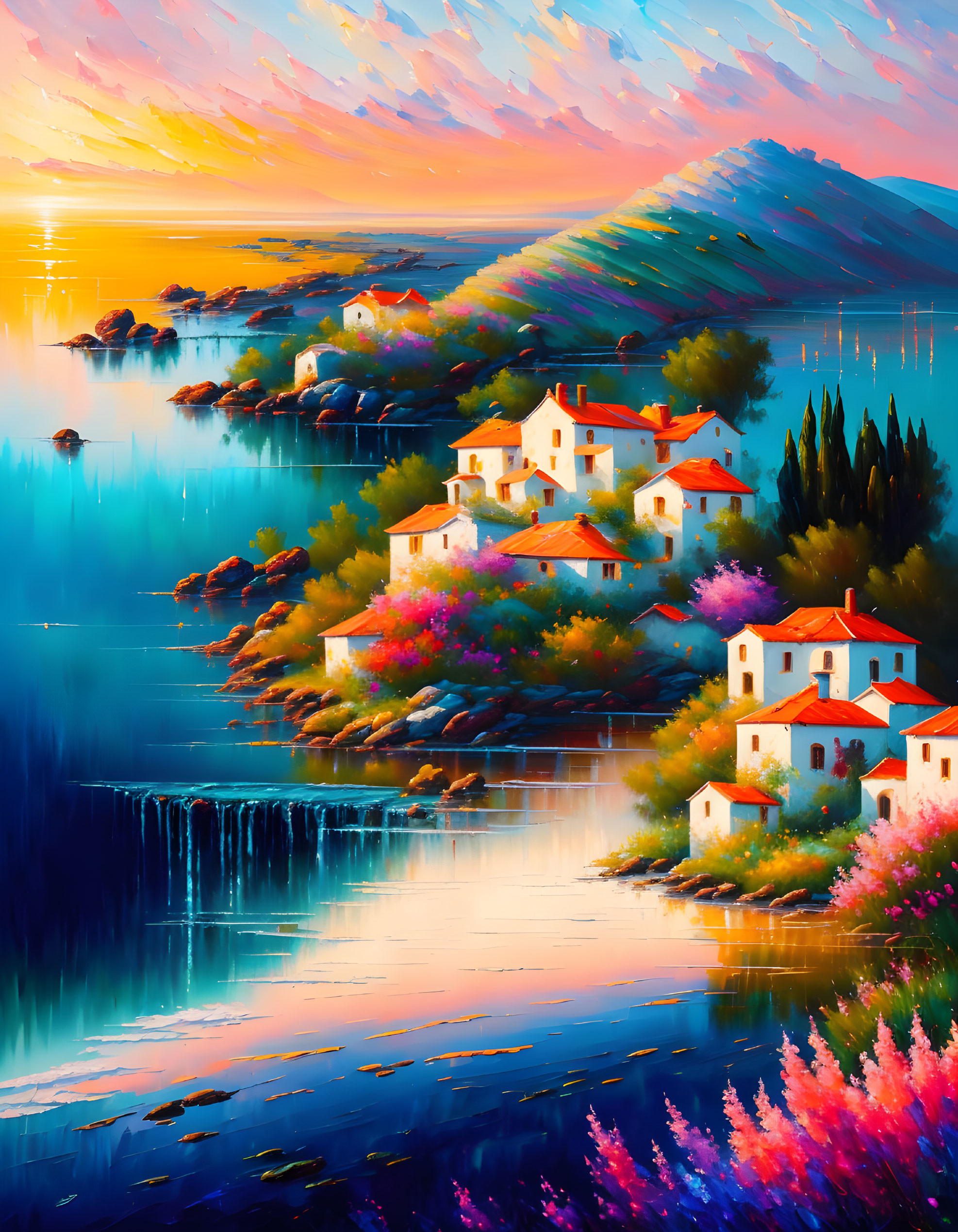 A colorful village