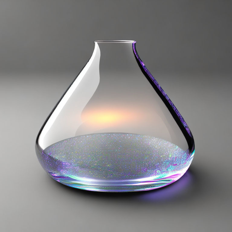 Colorful Spectrum Refracted by Glass Decanter