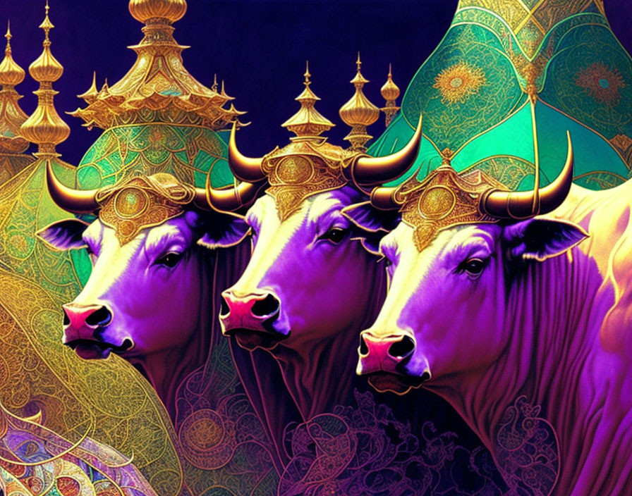  a herd of bulls runs across the shroud