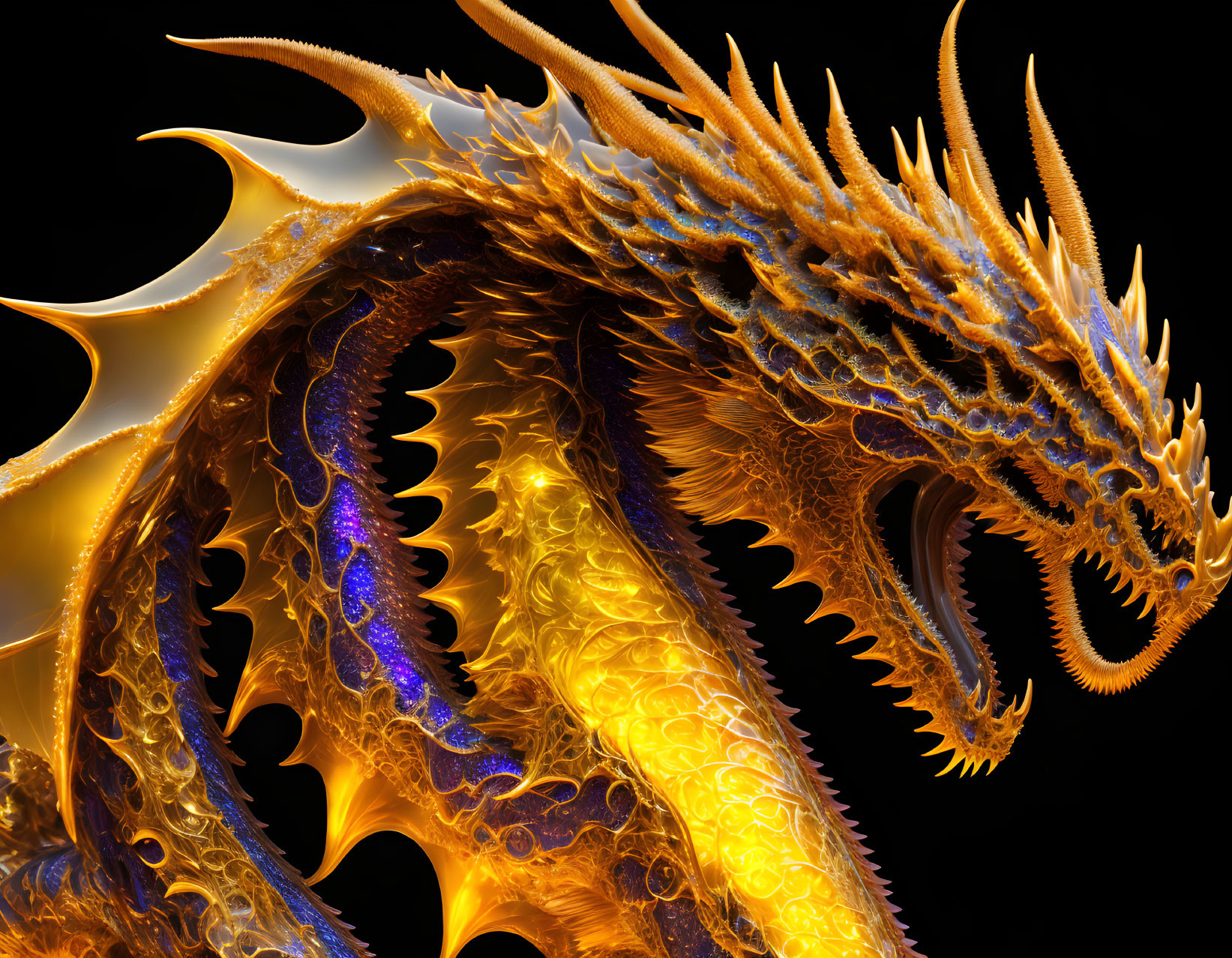 Glass Fractal Dragon