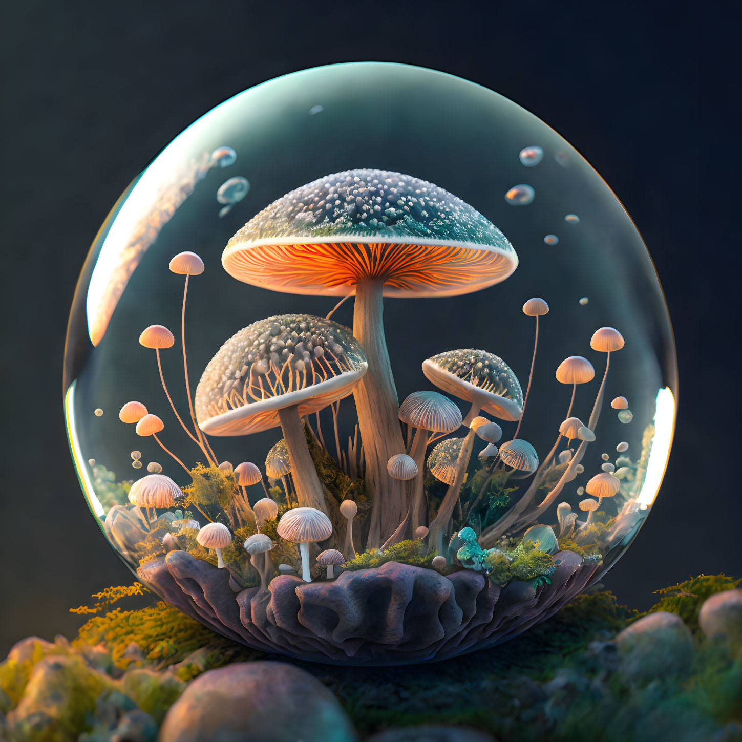 Mini Mushroom Ecosystem