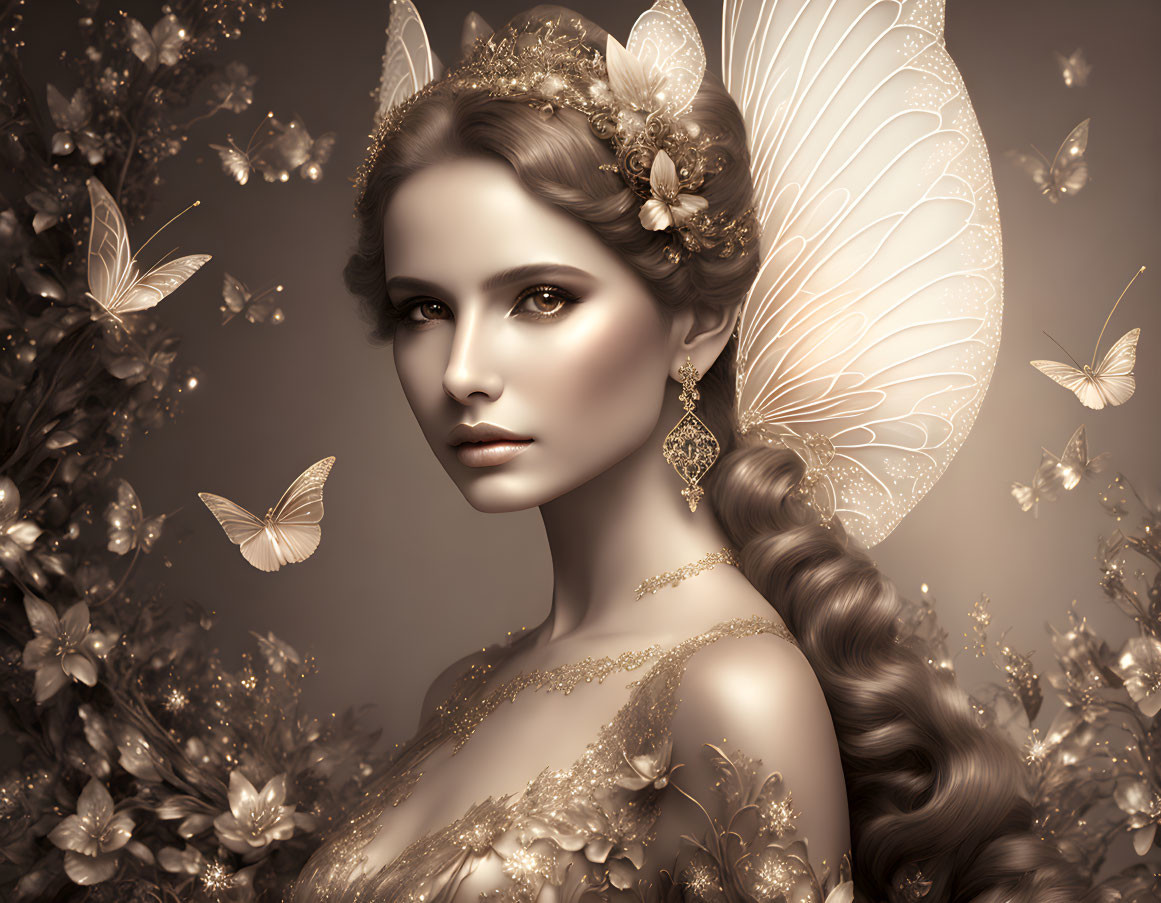 Sepia Fairy