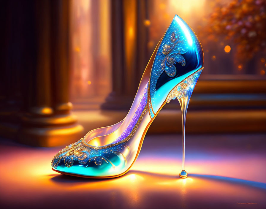 Cinderella glass shoes