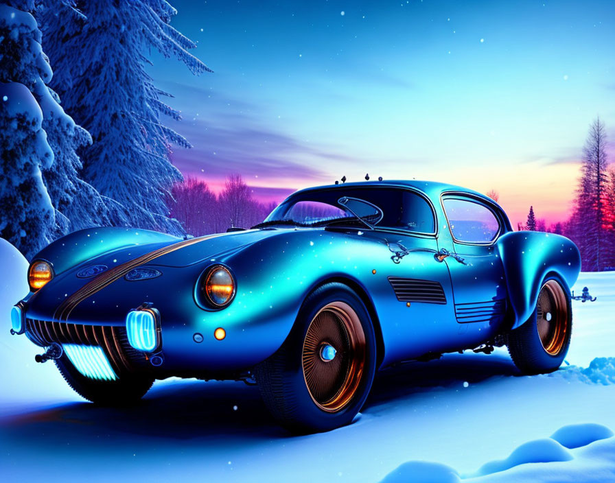 Winter Steampunk Car