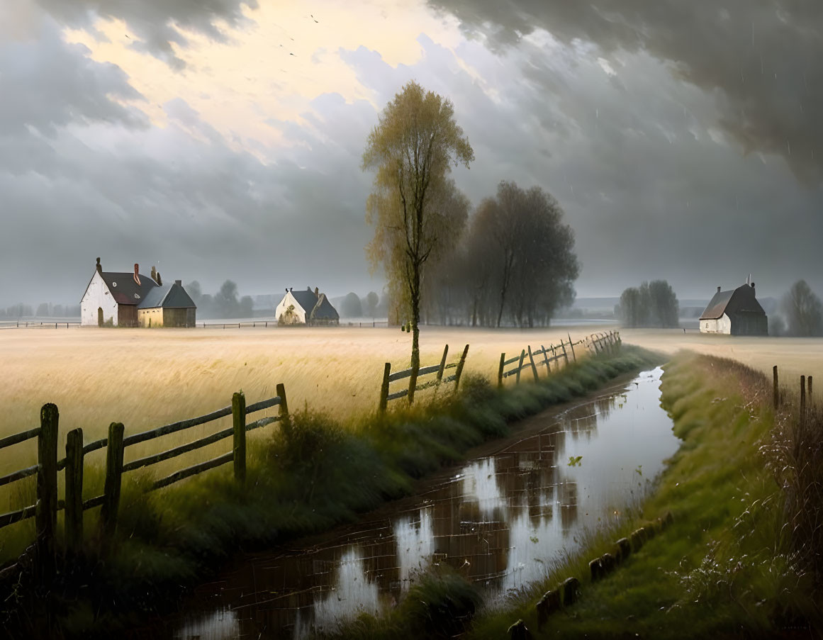 19th Century Dutch countryside