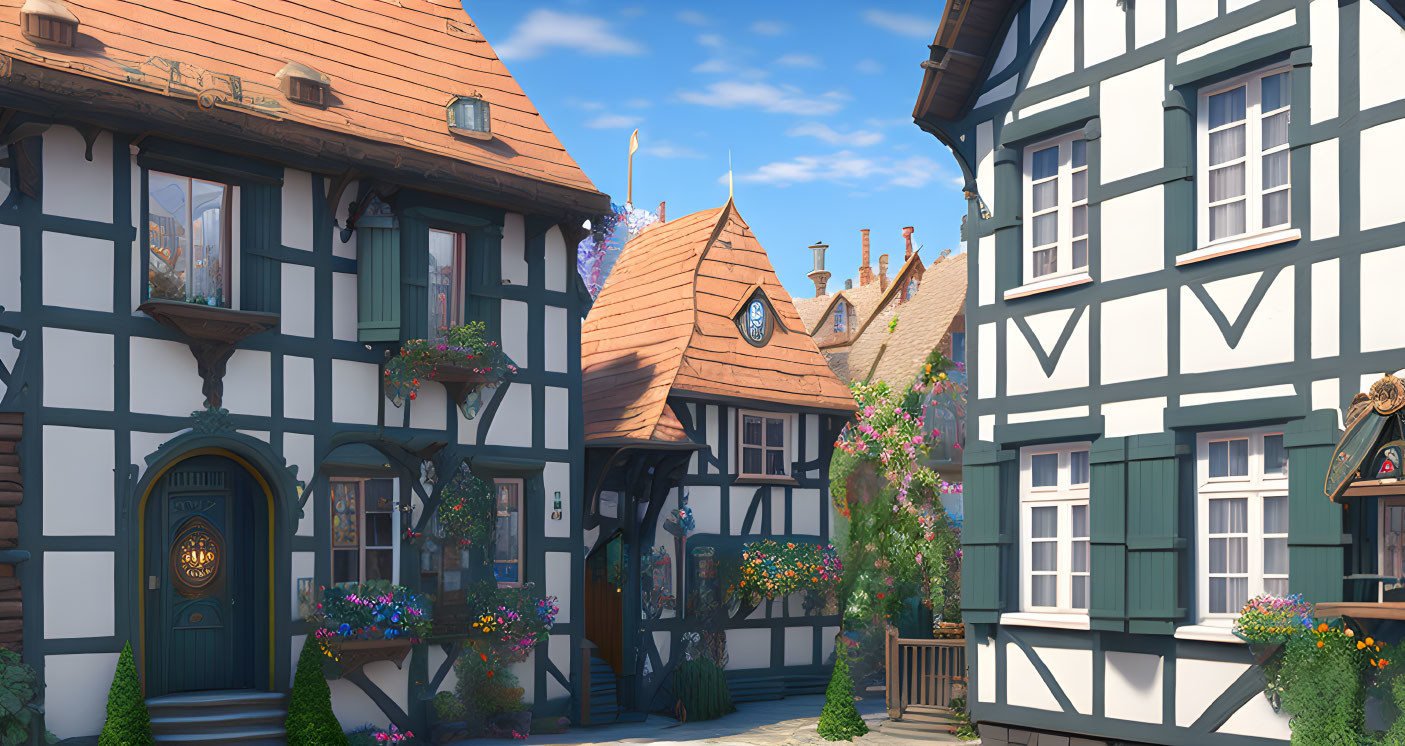 Pretty Half-Timbered Houses