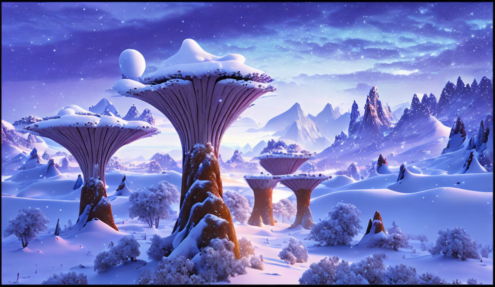 Fantastic Snow Landscape