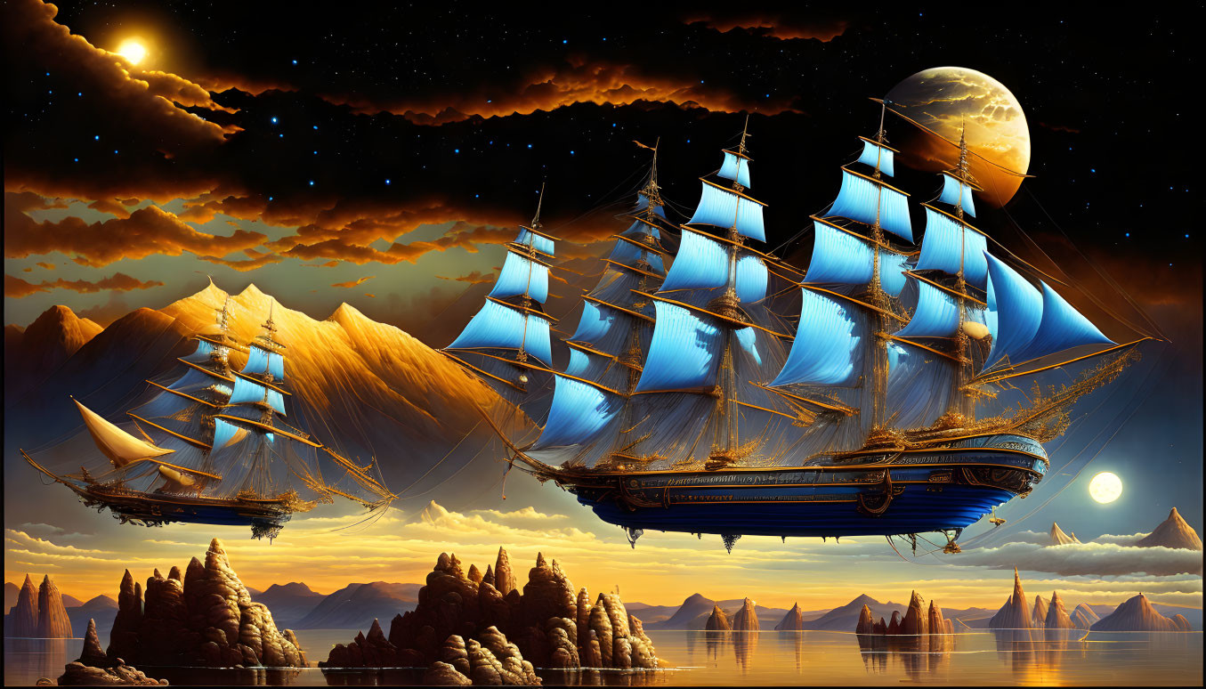 Flying Sailing Ships