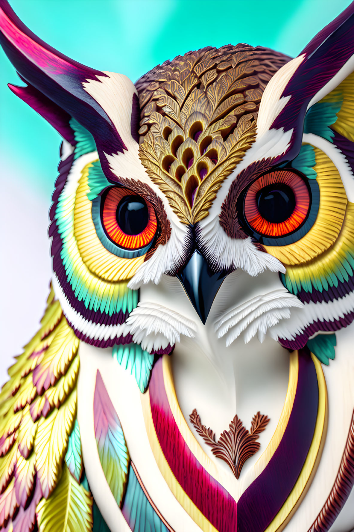 Wood-carved Owl 