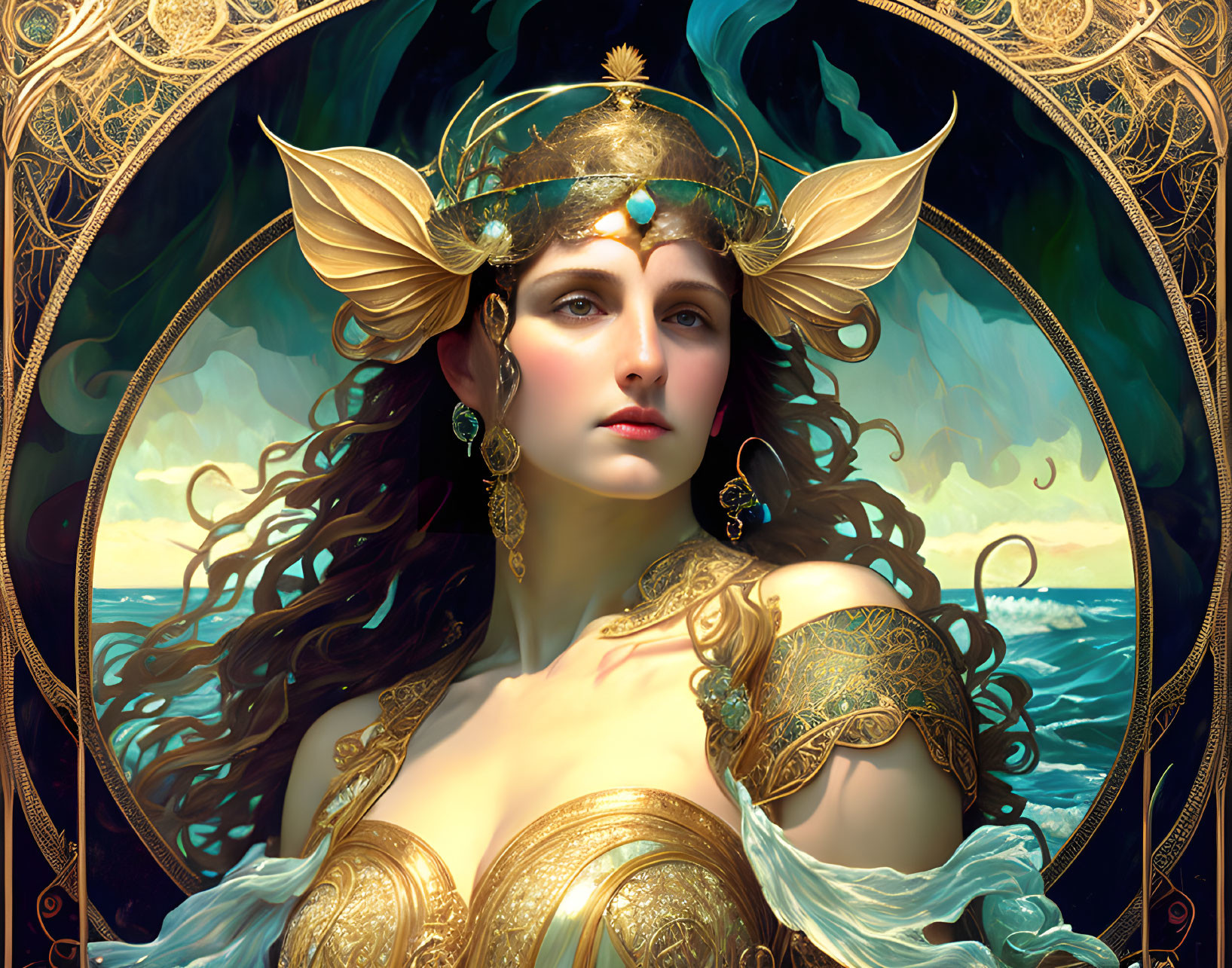 Mighty Aphrodite and the Calm Sea