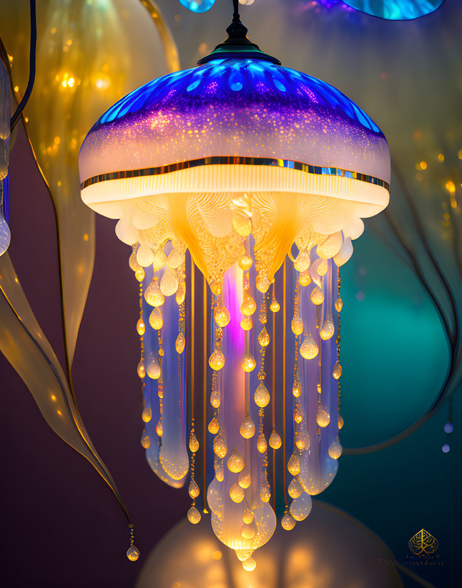 Jellyfish Lampshade -- #FishFriday 