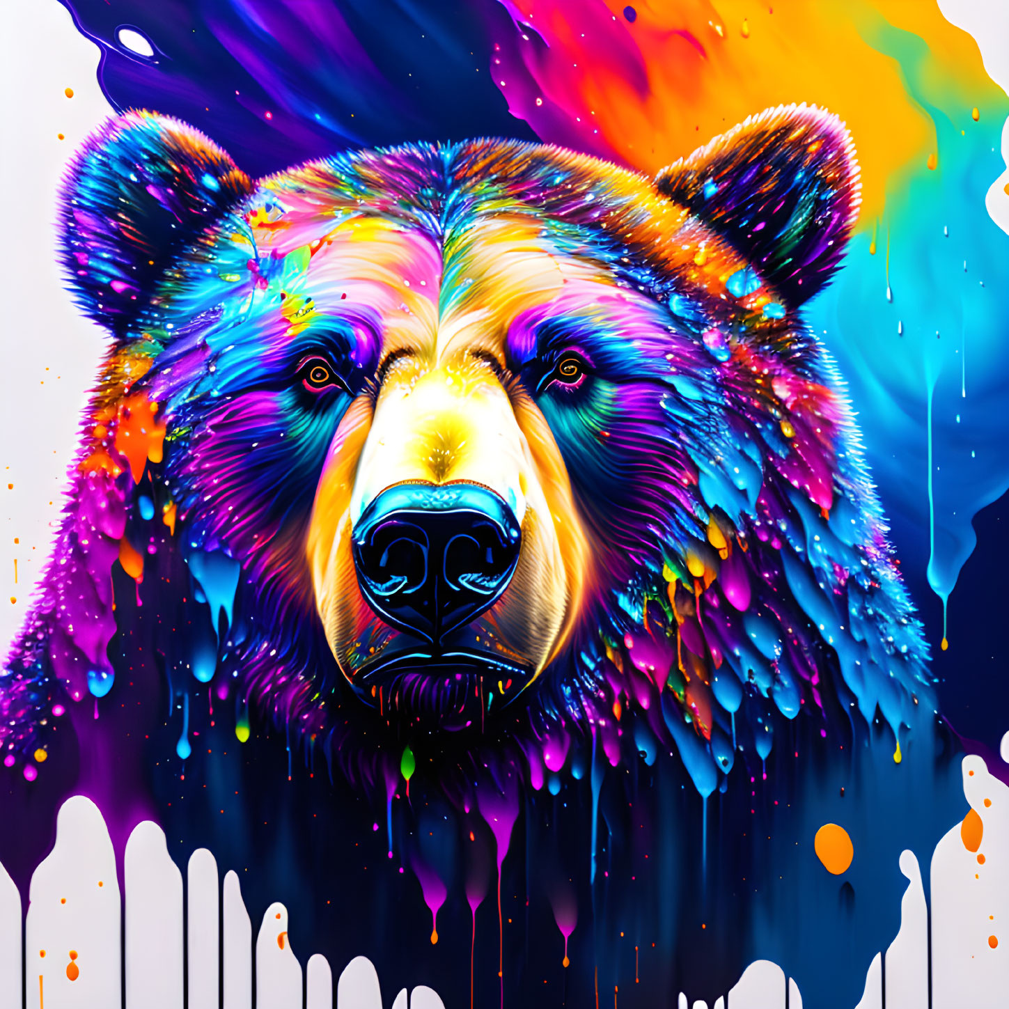 Graphic Grizzly Bear