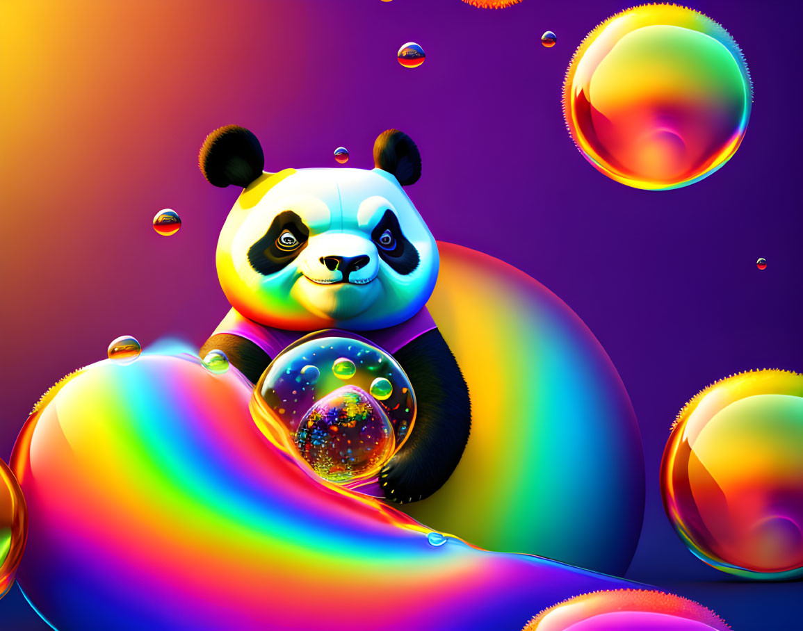 Xi the Panda is not Amused by the LGBTQ+ Decor