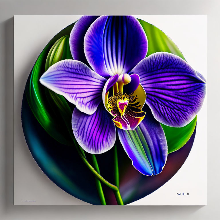 Georgia O'Keefe's Purple V Orchid 